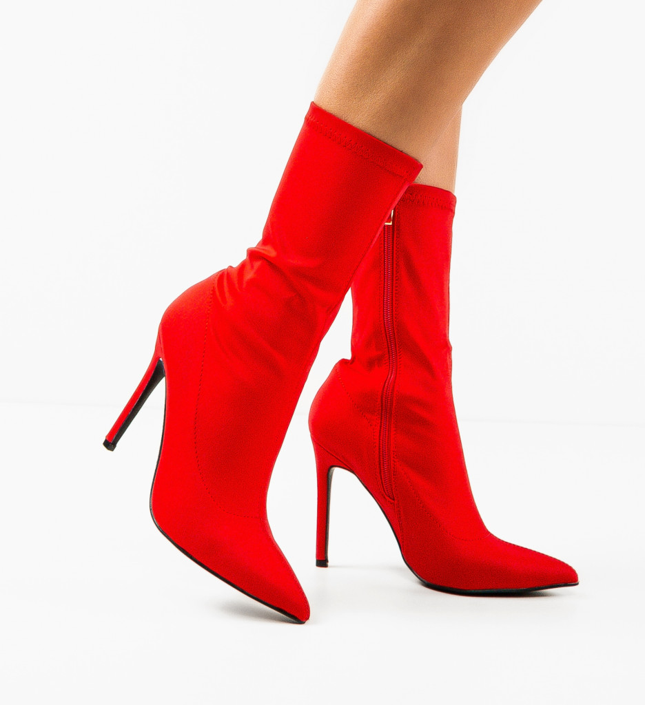 Botine Broome Rosii - Eleganta la fiecare pas - imagine 3