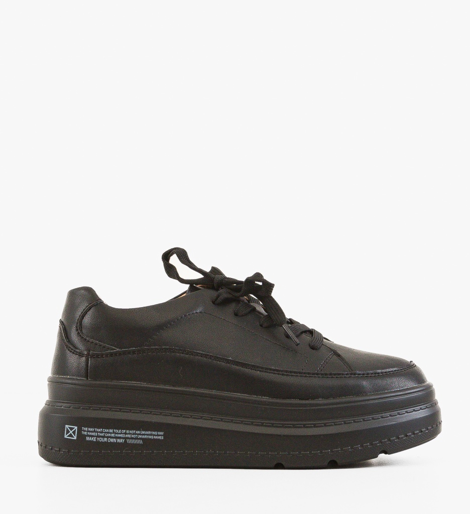 Sneakers Dama Moon Negri | Stil si Confort - imagine 6