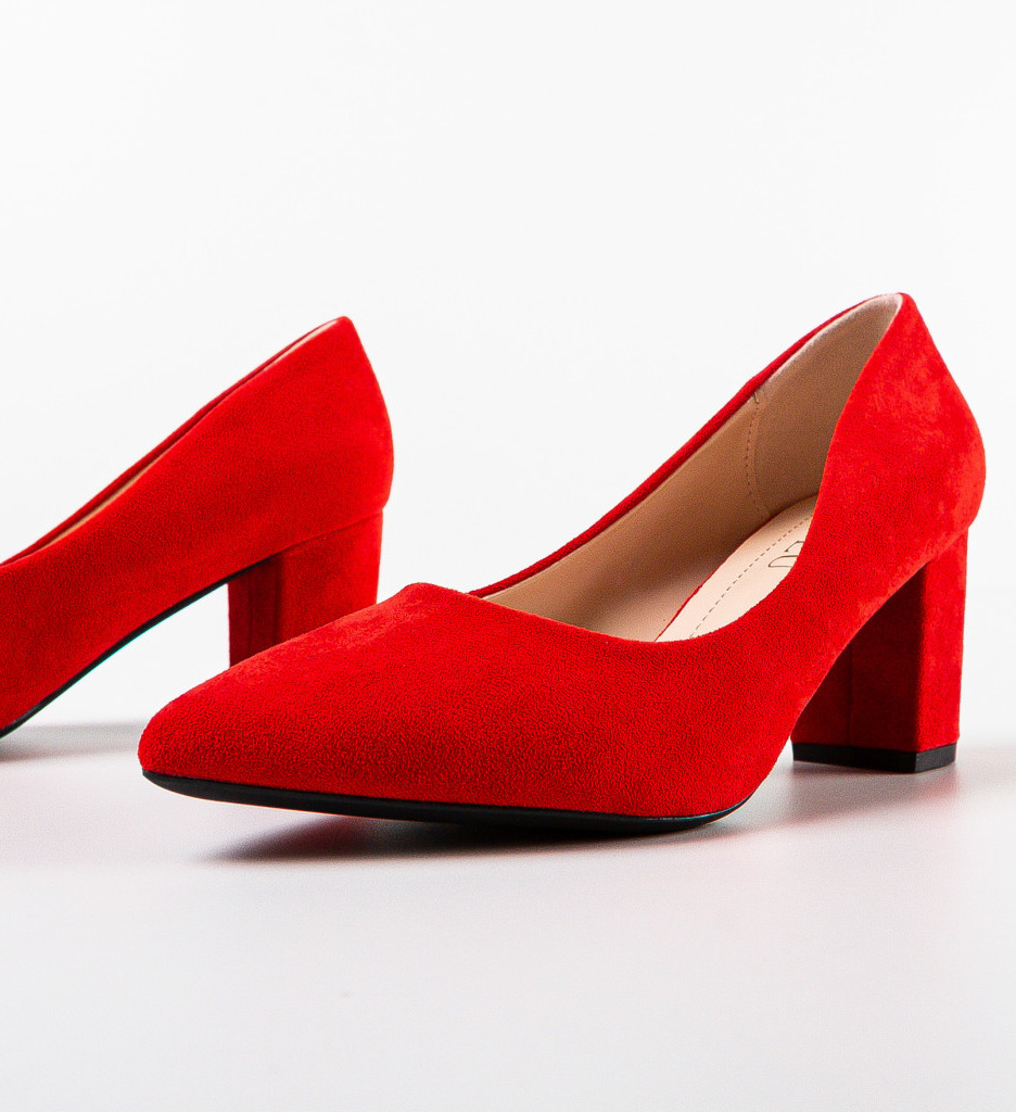 Pantofi dama Monty Rosii cu Toc - Eleganță Maximă - imagine 7