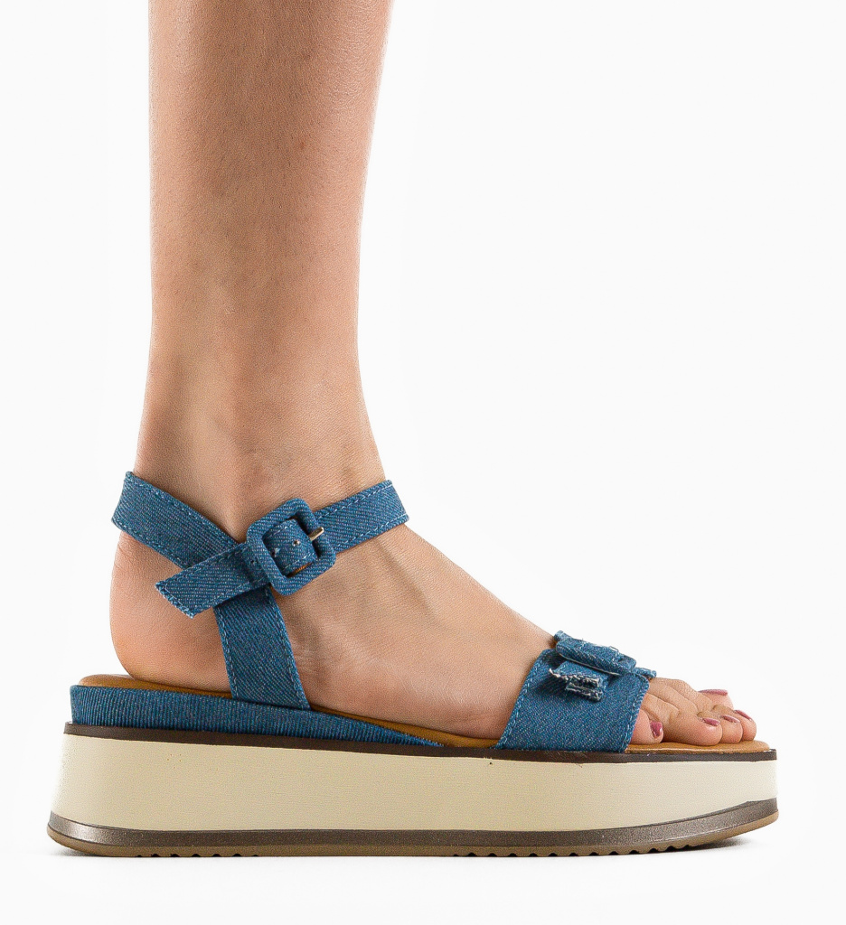 Platforme Dama Albastre Said | Stil si Confort - imagine 4
