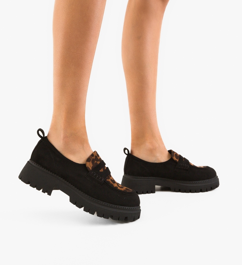 Pantofi Casual Dama Laje Negri - Eleganță Zilnică - imagine 2