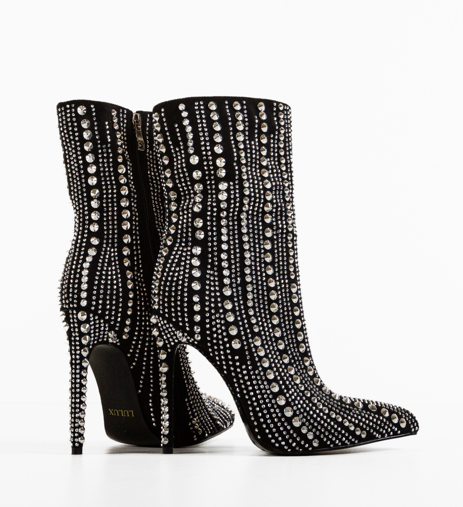 Botine Tintime Negre Depurtat - Eleganță Premium - imagine 6