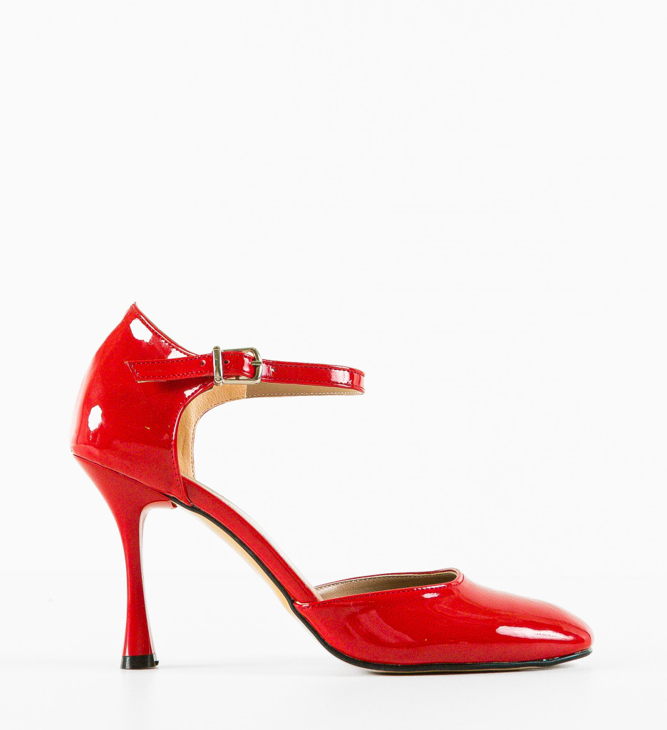 Pantofi Treyhel Rosii Eleganți cu Toc - imagine 5