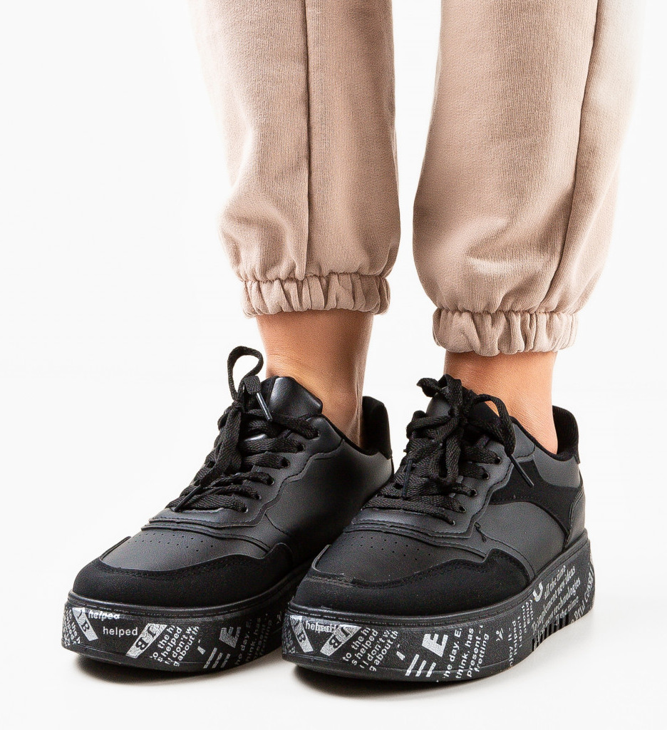 Sneakers Dama Diaz Negri | Stil Urban si Confort - imagine 5