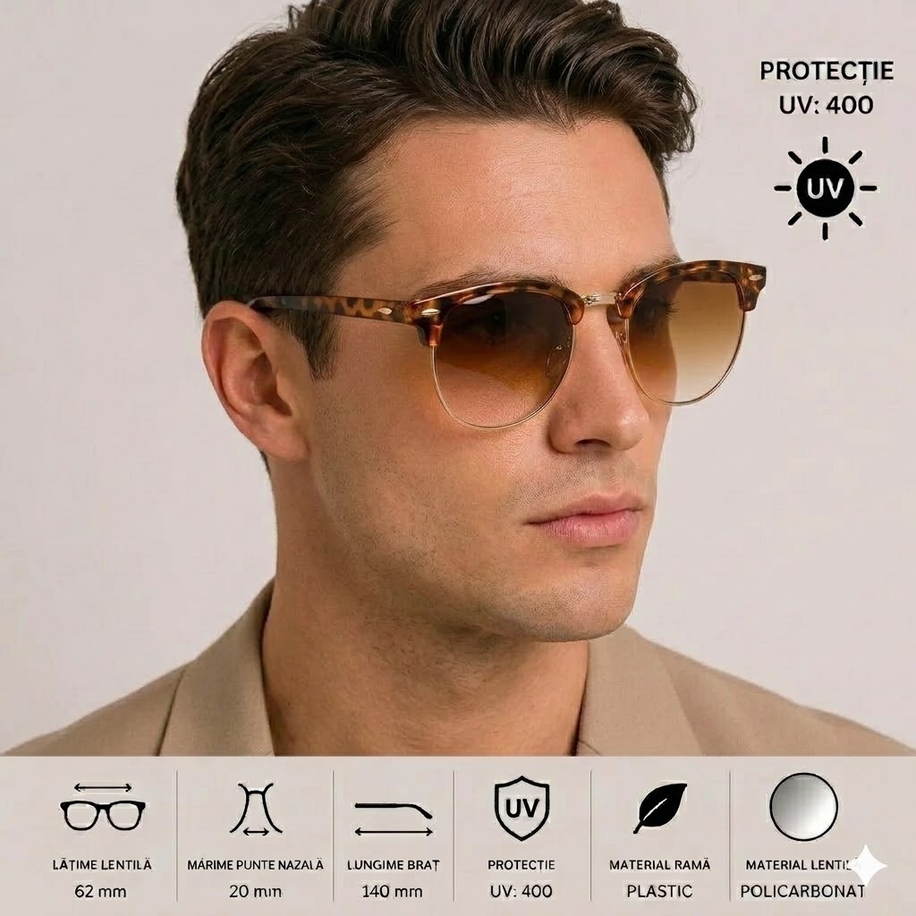 Ochelari Picadili Leopard cu Protecție UV400 - imagine 3