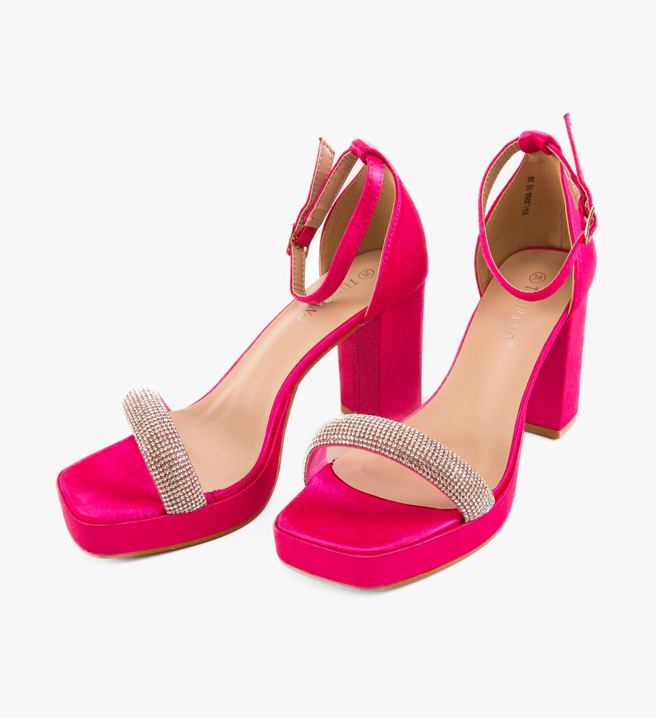 Sandale cu Toc Erin Fuchsia - Eleganță și Stil - imagine 7