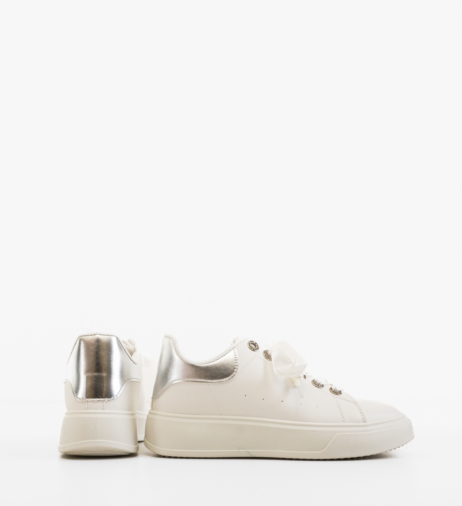 Sneakers Dama Purlam Albi - Confort și Stil - imagine 4