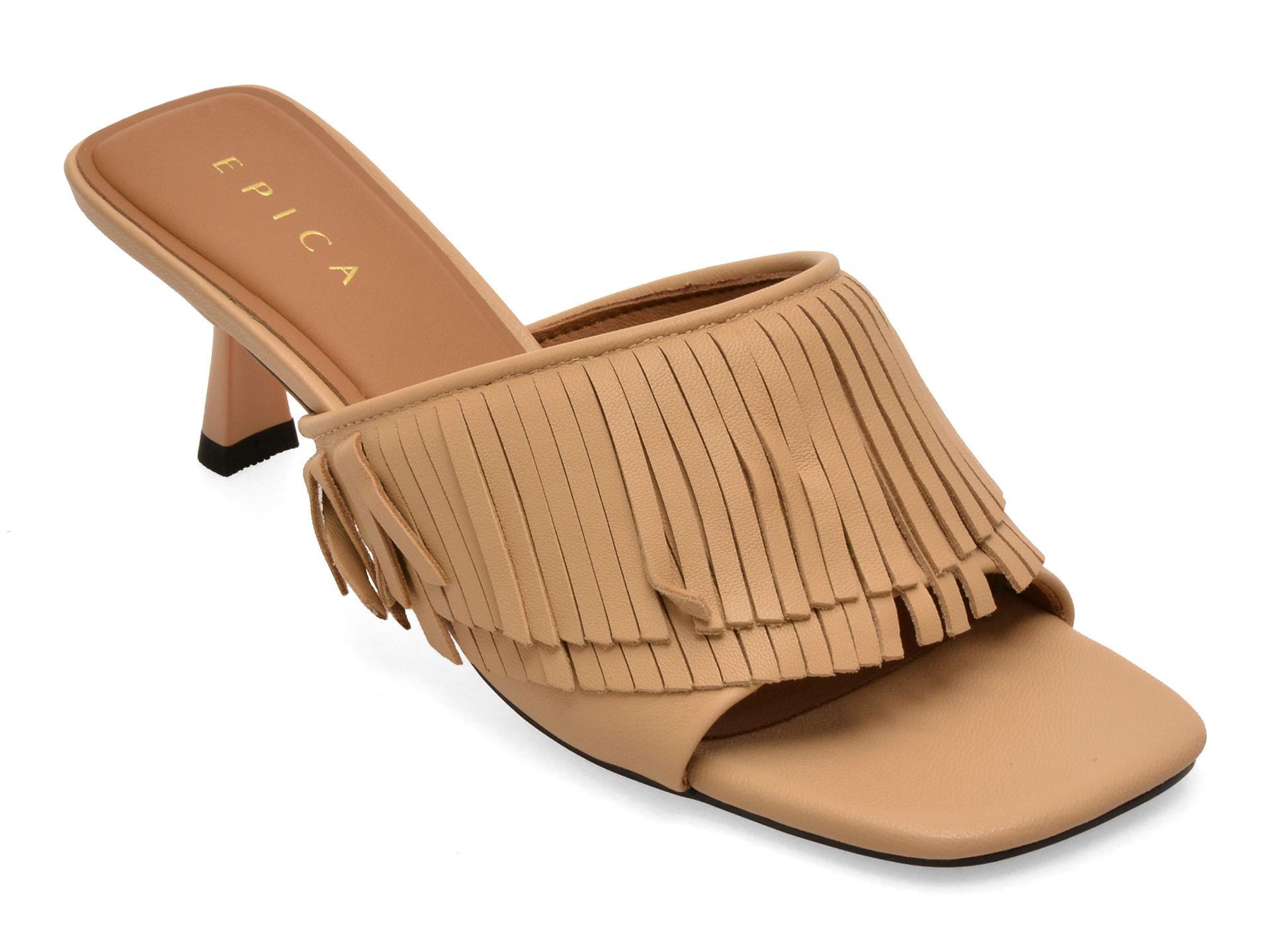 Papuci EPICA Bej Piele Naturală H5059