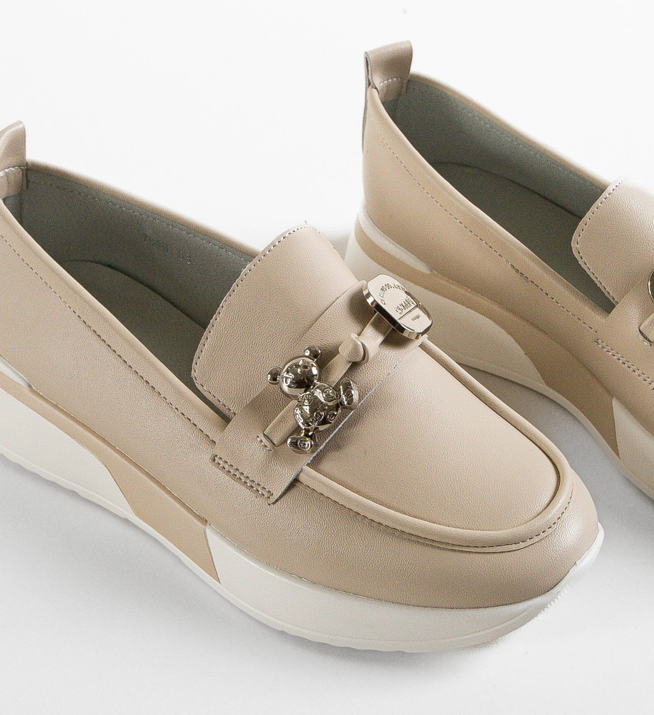Pantofi Casual Dama Adamo Bej | Confort și Stil