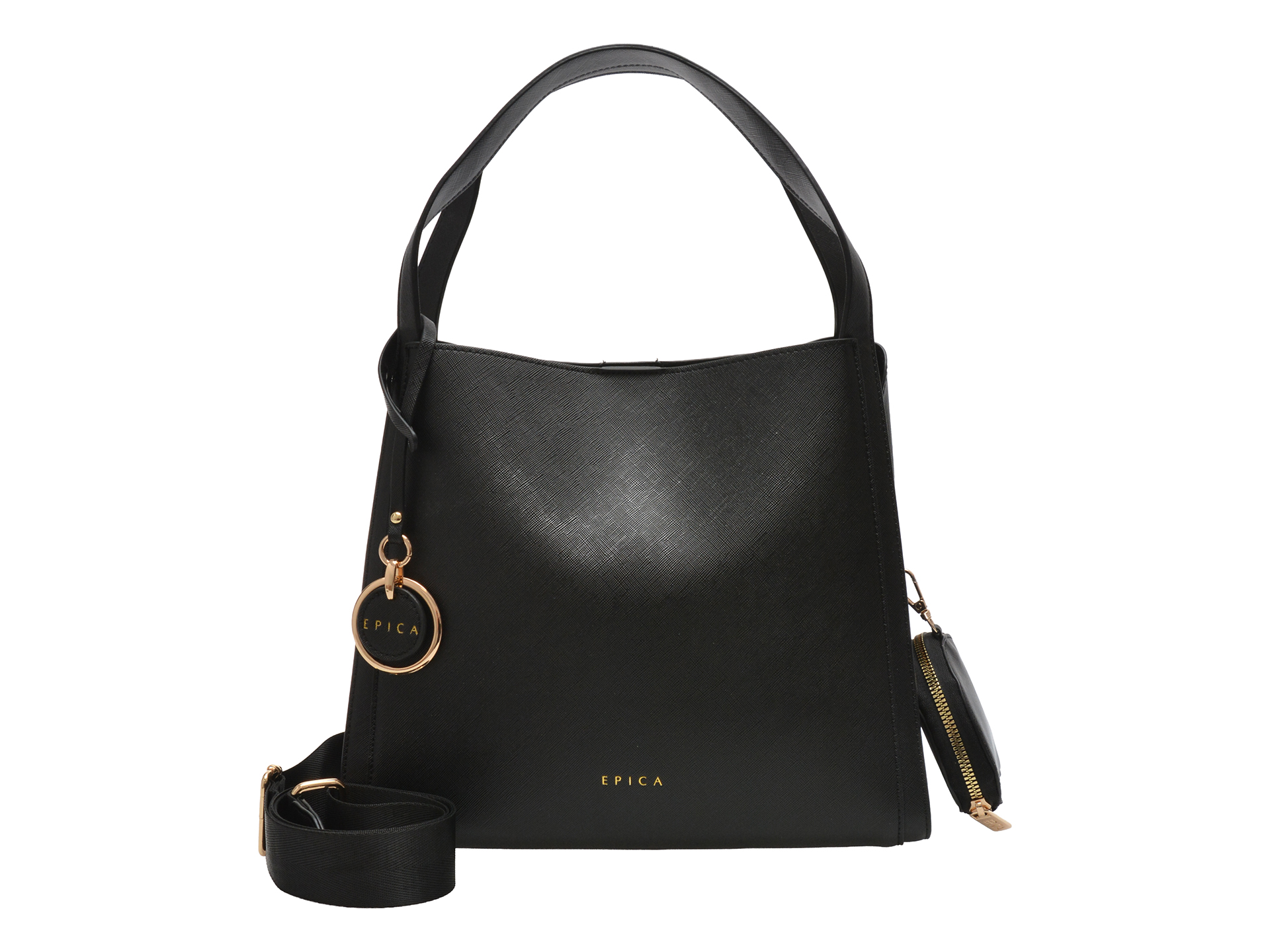 Geanta Epica Neagra 6427 Piele Ecologica