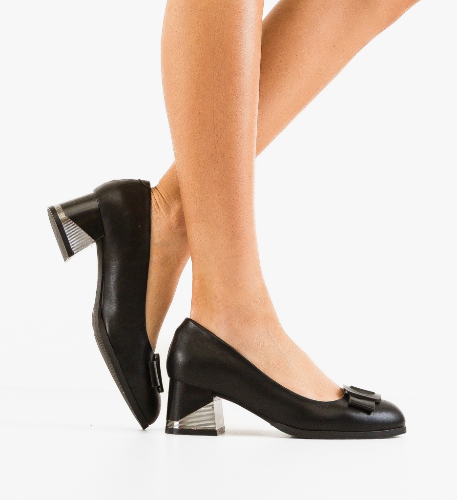 Pantofi Bushra Negri - Eleganță și Stil