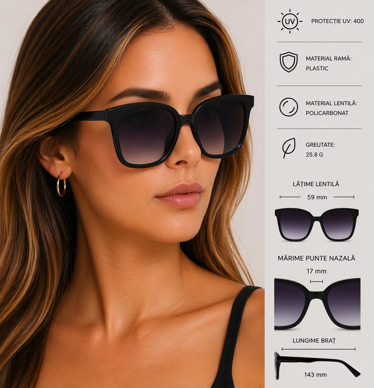 Ochelari Soare Femei Picadili SG125 UV400 - imagine 4