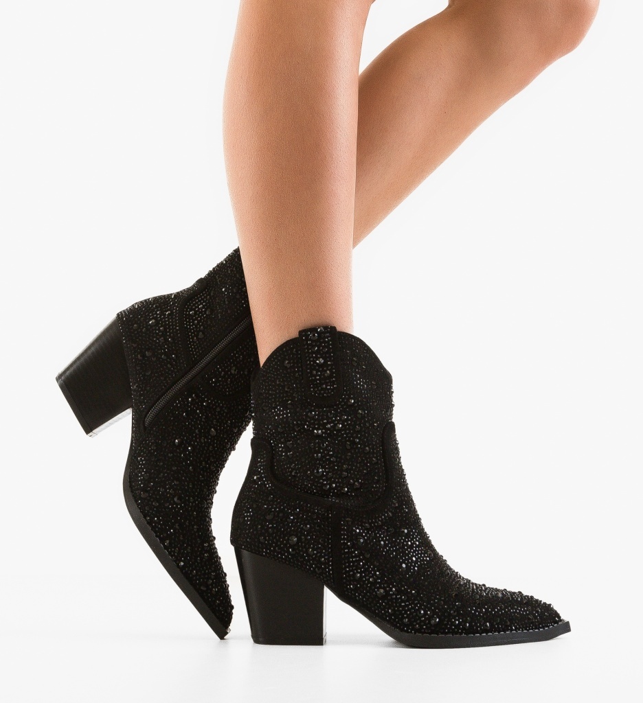 Botine Dama Philis Negre - Eleganță și Stil