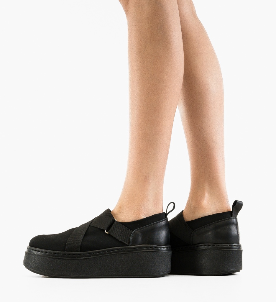 Pantofi Casual Freya Negri - Confort și Stil Zilnic - imagine 2