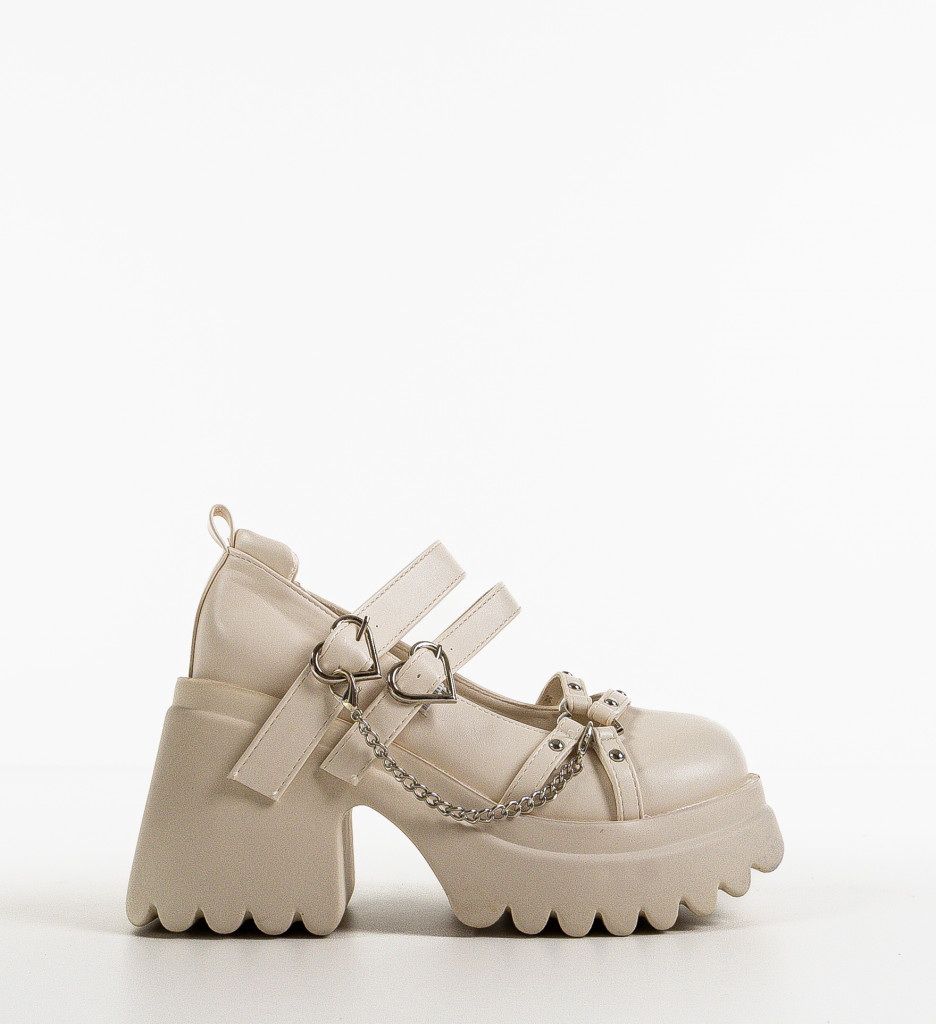 Pantofi Casual Dama Ykeaz Bej | Confort si Stil - imagine 5