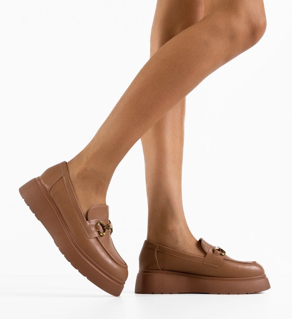 Pantofi Casual dama Gift Bej - Confort & Stil - imagine 2