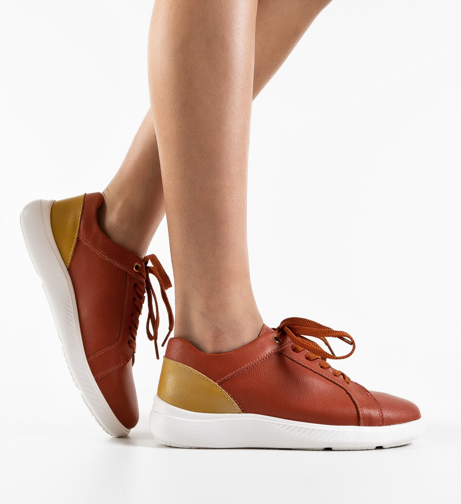 Pantofi Casual Rena Portocalii - Stil și Confort - imagine 2