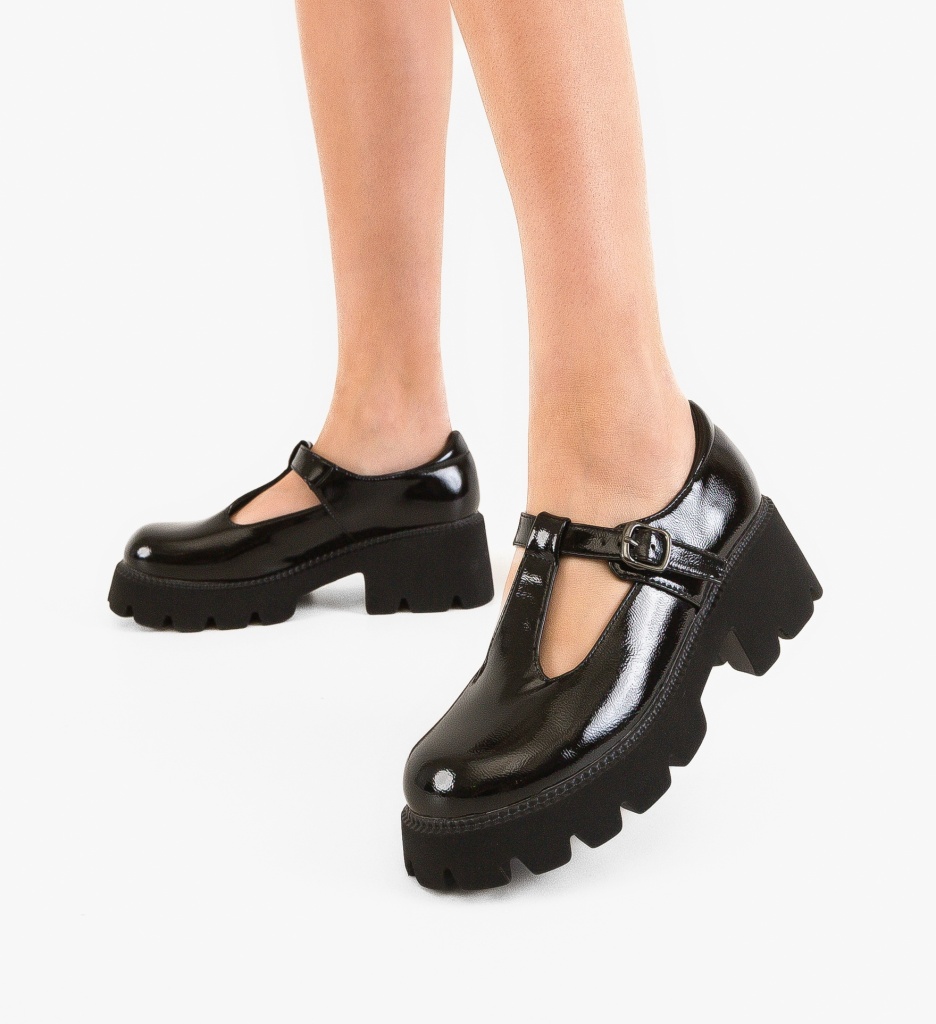 Pantofi Casual Fabox Negri - Confort și Stil Zilnic - imagine 2