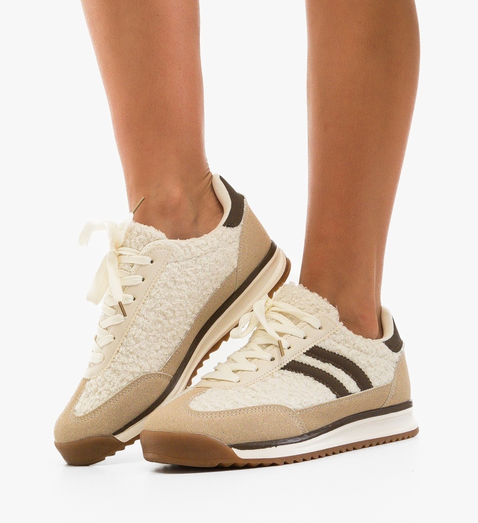 Sneakers Dama Namir Bej | Confort și Stil