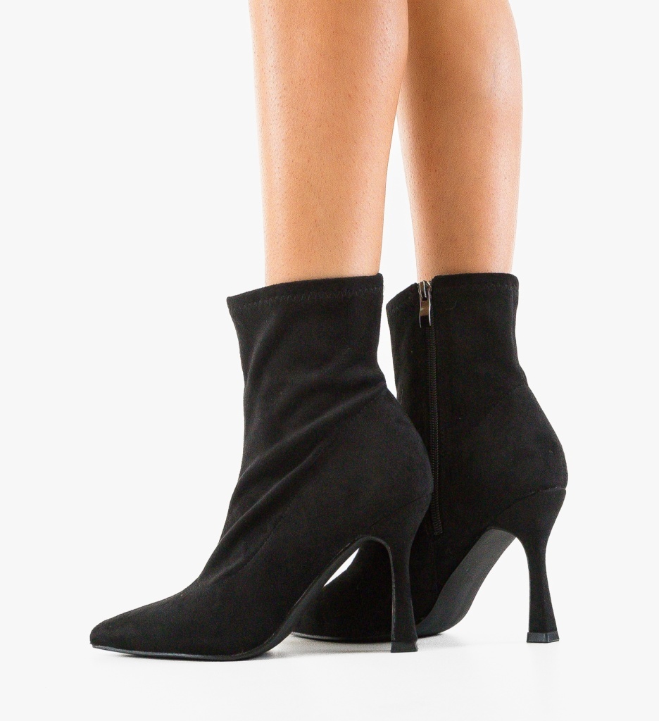 Botine Dama Zarbav Negre - Eleganță Urbană