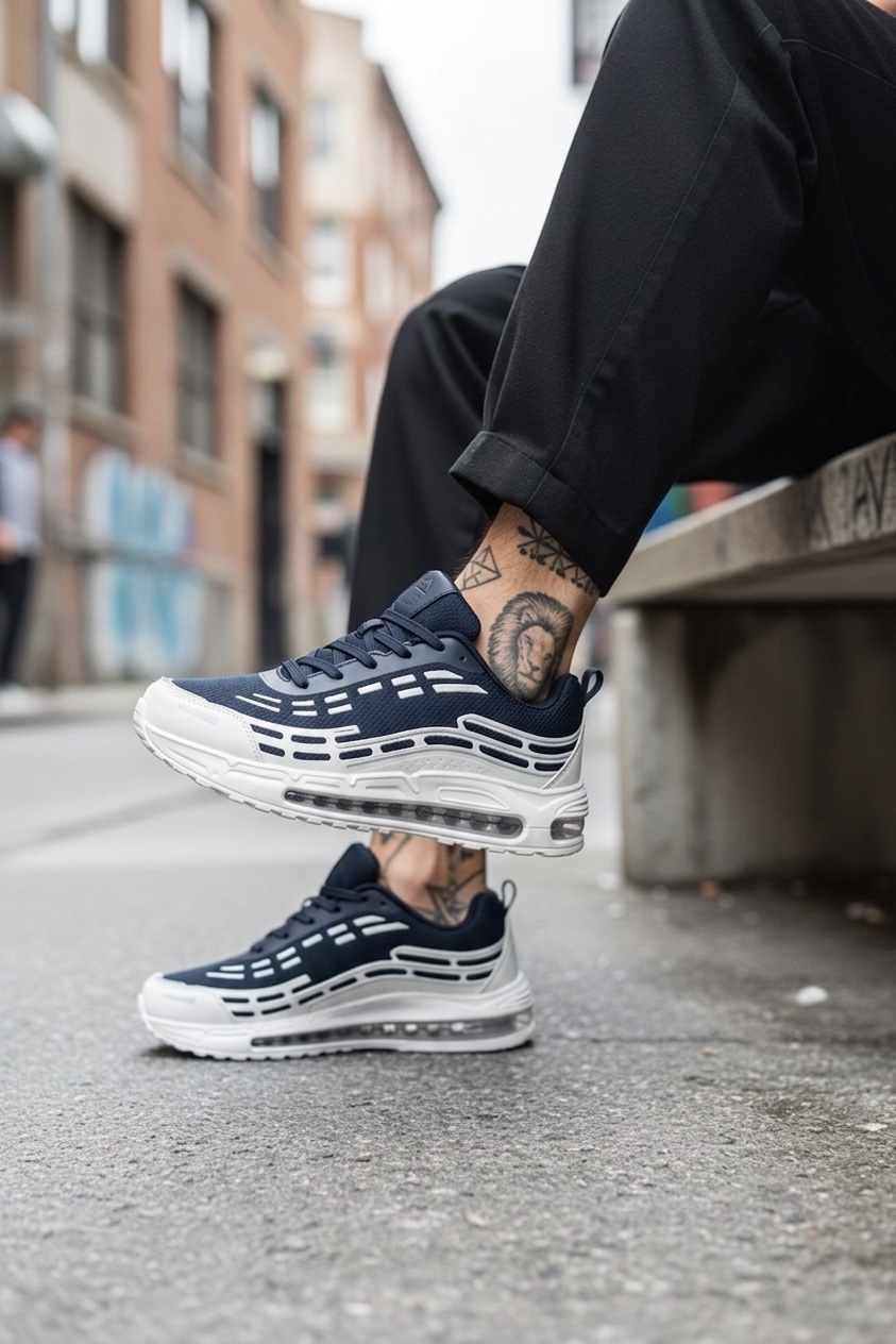 Adidasi barbati casual  bleumarin M68