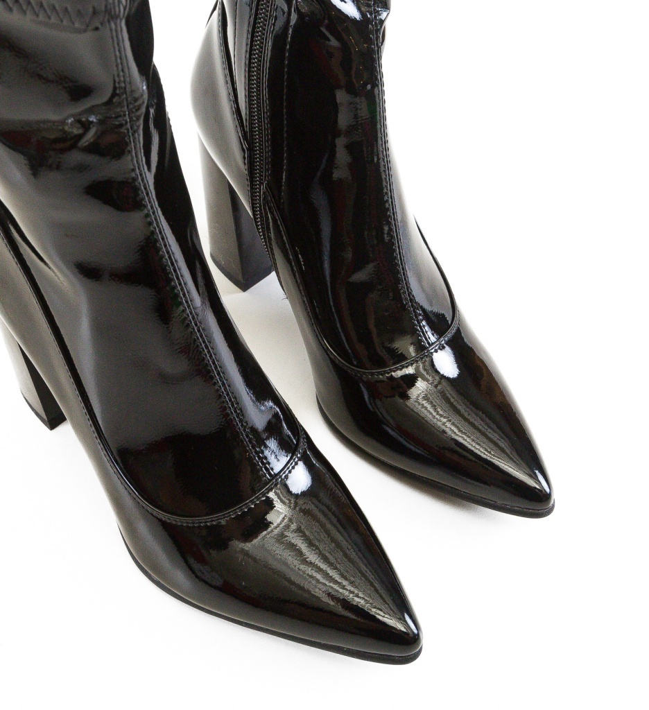 Botine Dama Nazar Negre - Eleganță și Stil - imagine 3