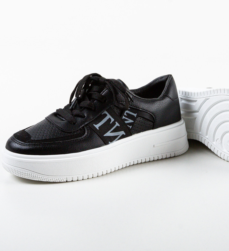 Sneakers Dama Vuton Negre - Confort Stilat - imagine 7