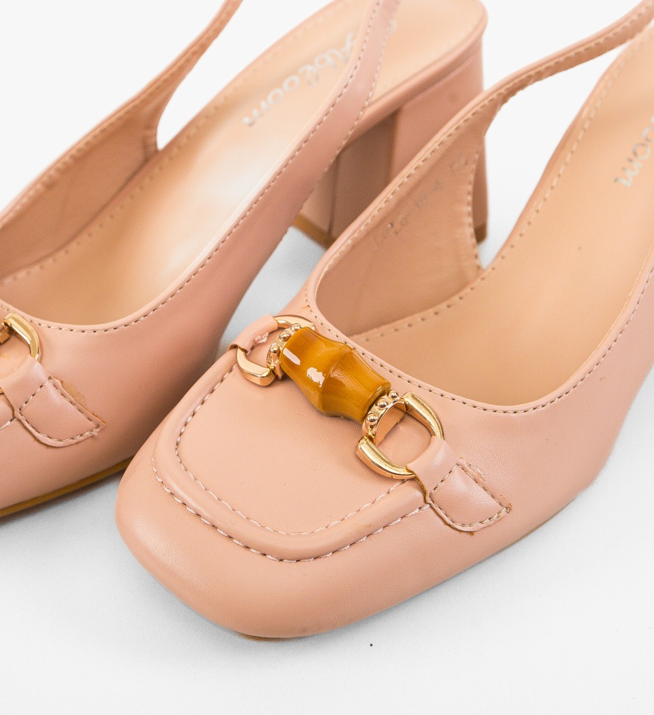 Pantofi Nasee Nude cu toc - eleganță și confort - imagine 5