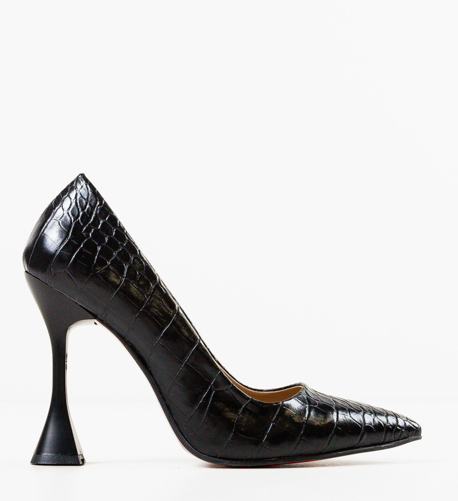 Pantofi cu Toc Rimo Negri | Stil și Eleganță - imagine 4