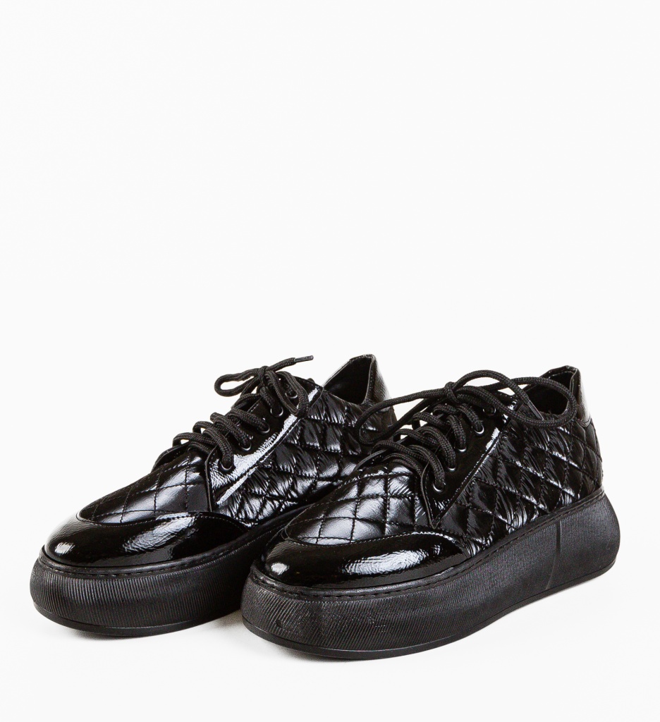 Pantofi Casual Gron Negri | Confort Asigurat - imagine 8