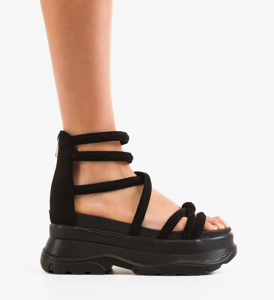 Platforme dama Klara Negre - Eleganta si Stil - imagine 4