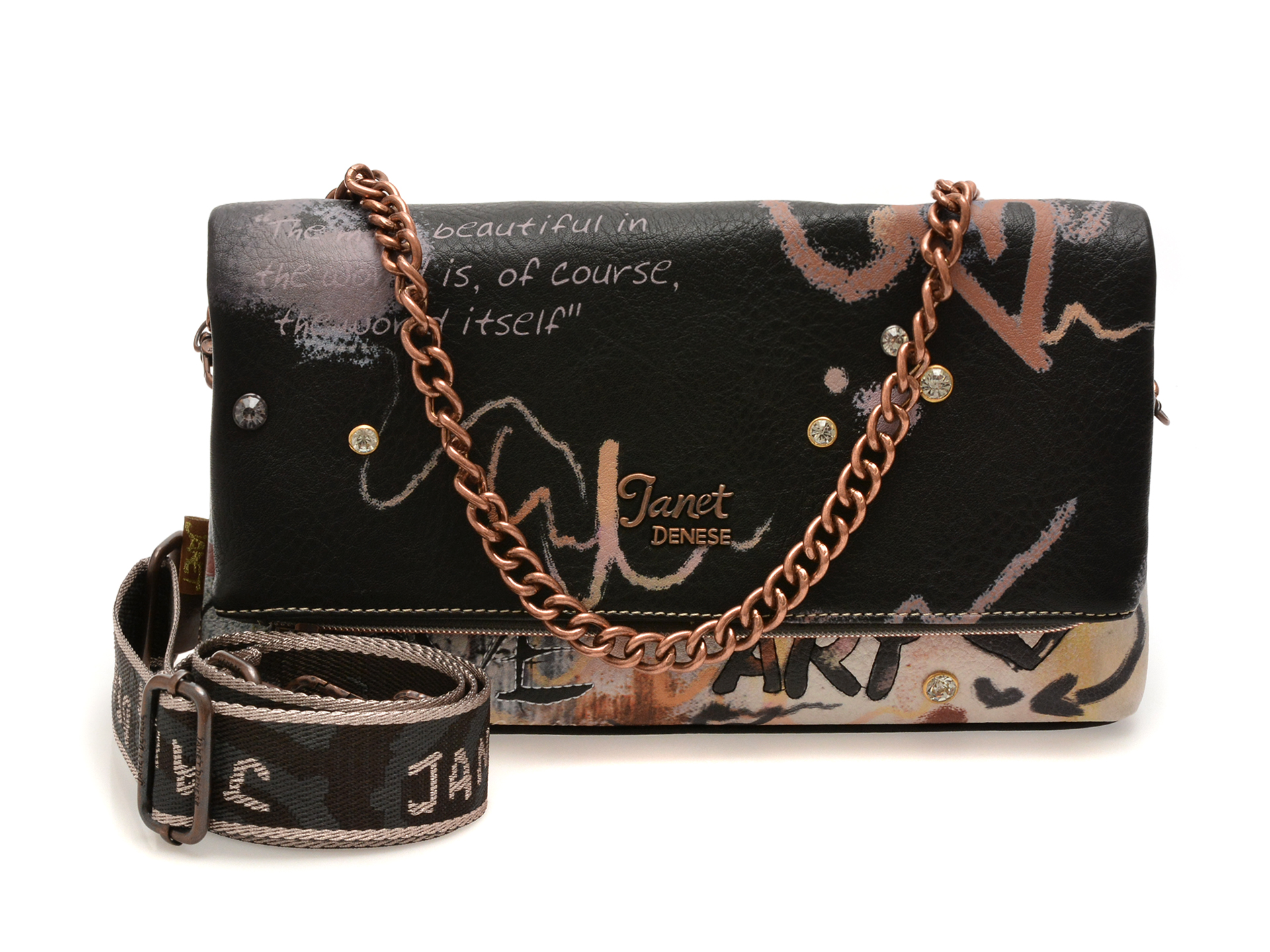 Geanta JANET DENESE Multicolor Piele Ecologica