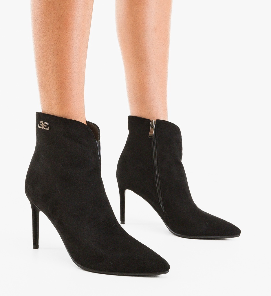 Botine Hemz Negre | Eleganță și Stil Urban - imagine 2