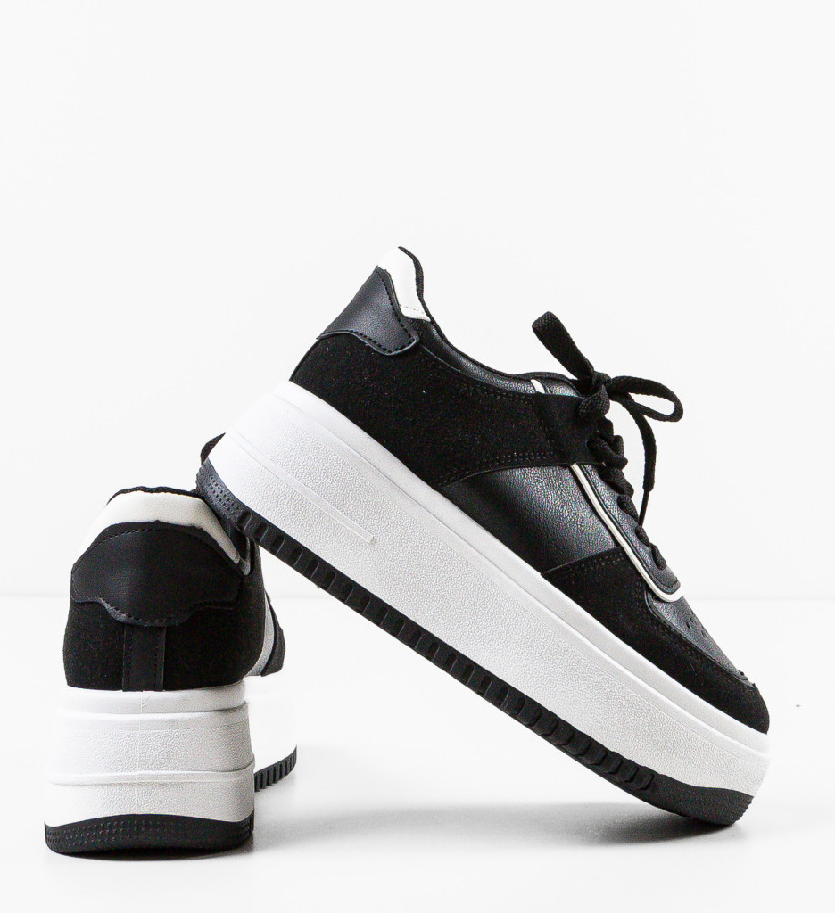 Sneakers Hughes Negri - Confort și Stil - imagine 8