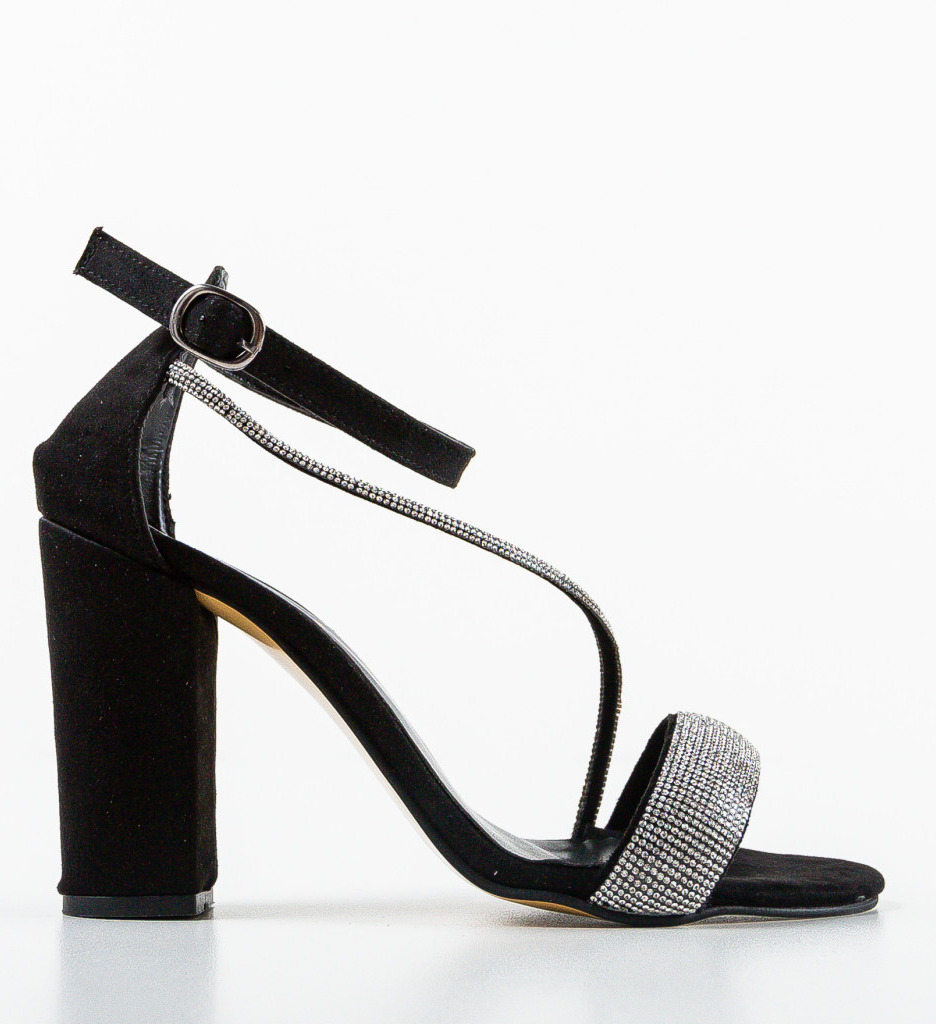 Sandale cu Toc Heze Negre - Eleganță și Stil - imagine 6