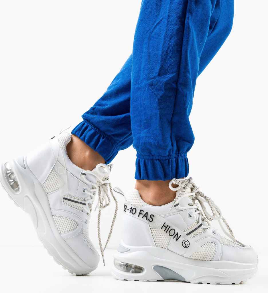 Sneakers Dama Letigo Albi - Stil si Confort