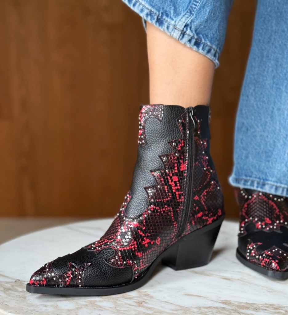 Botine Dama Grena Ketek - Eleganță și Stil - imagine 2