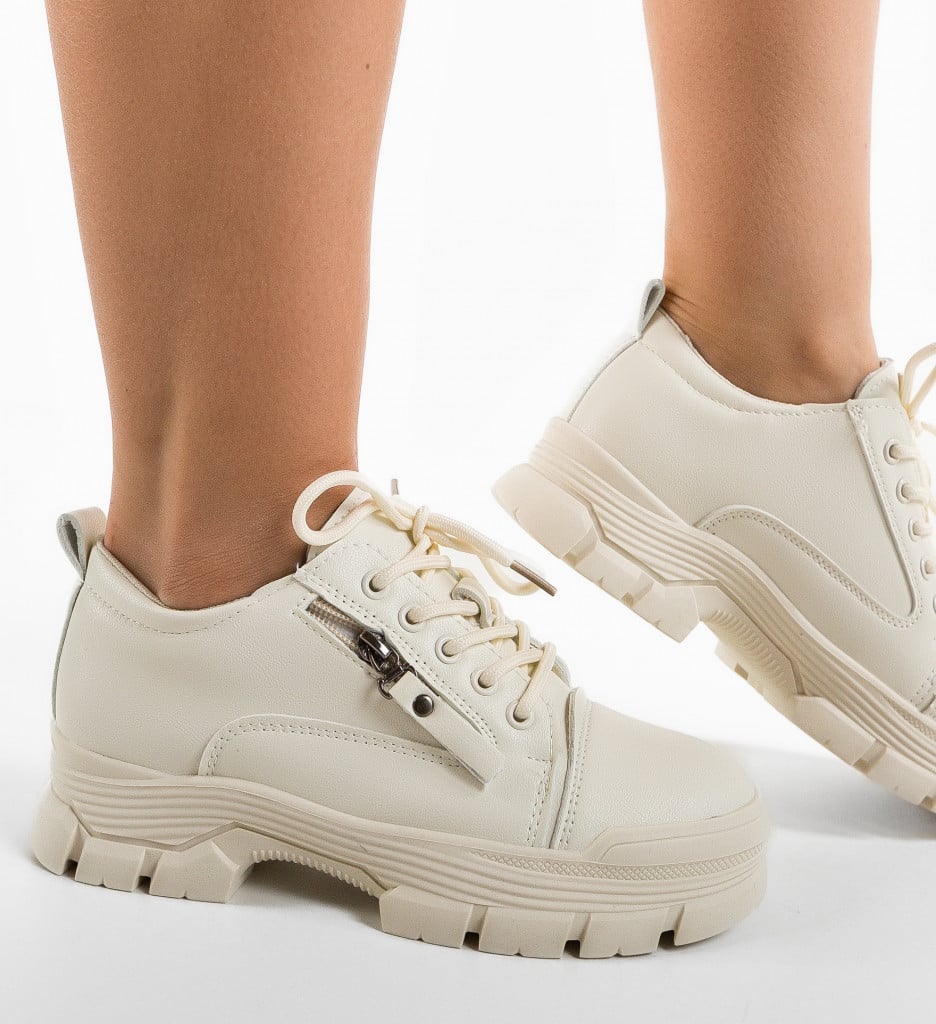 Pantofi Casual Aguir Bej | Confort și Stil - imagine 4
