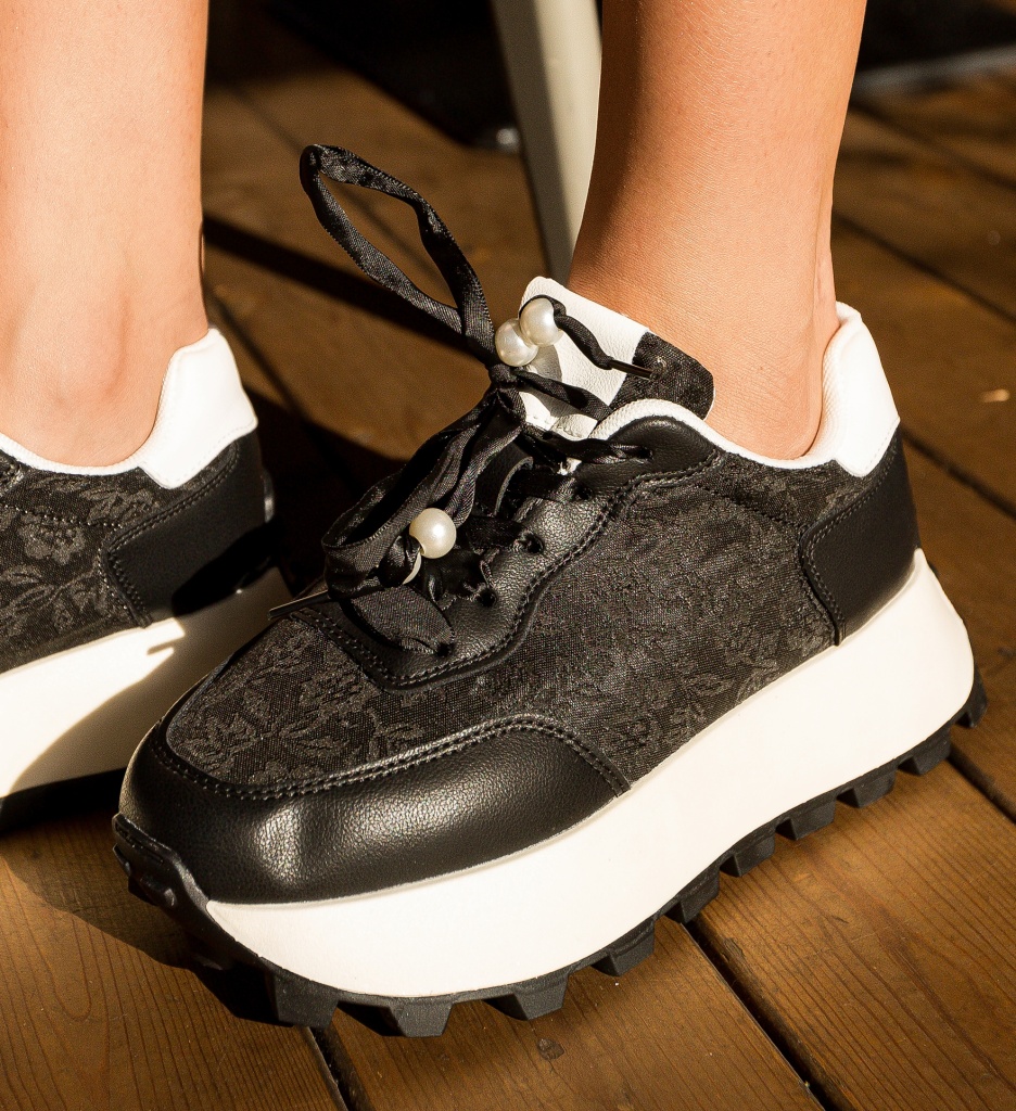 Sneakers Dama Streanyt Negri - Confort și Stil - imagine 4