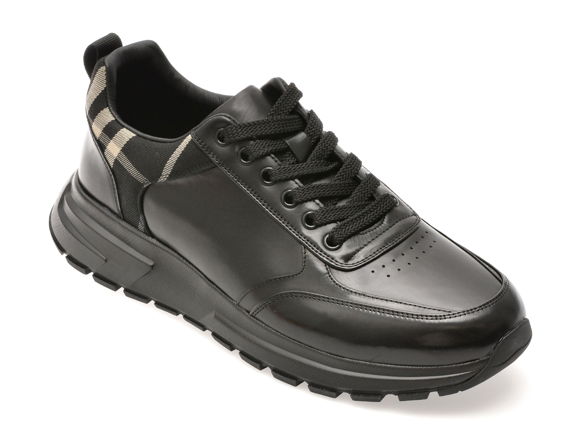 Pantofi EPICA negri din piele naturală