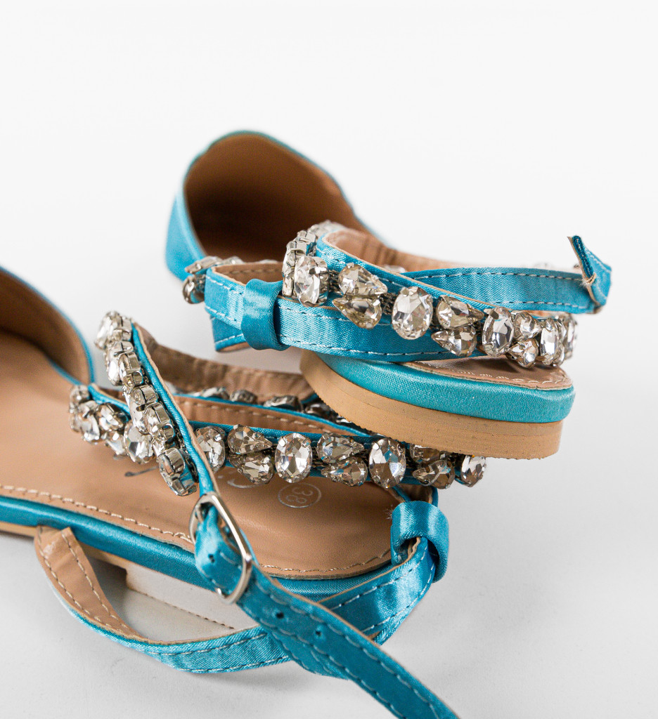 Balerini Josie Albastri - Confort Casual - imagine 8