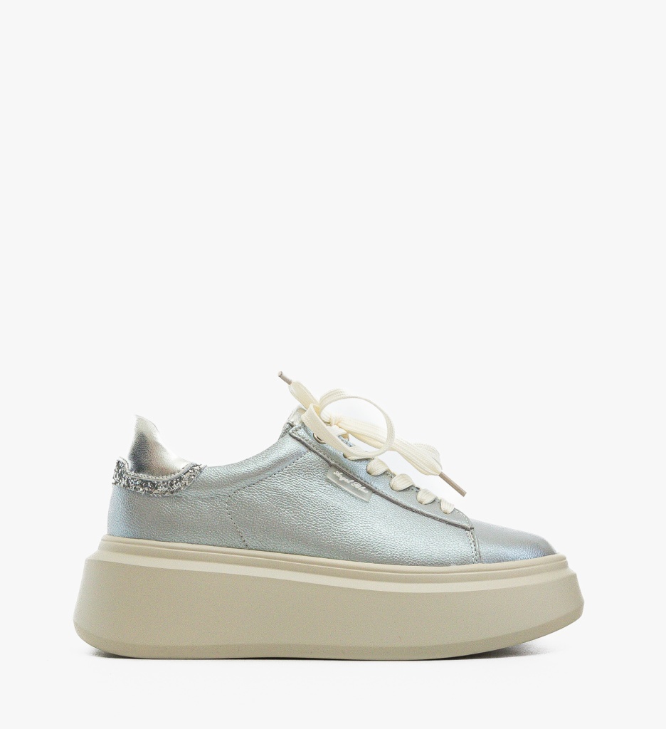 Pantofi Casual Lalere Argintii Eleganți - imagine 9
