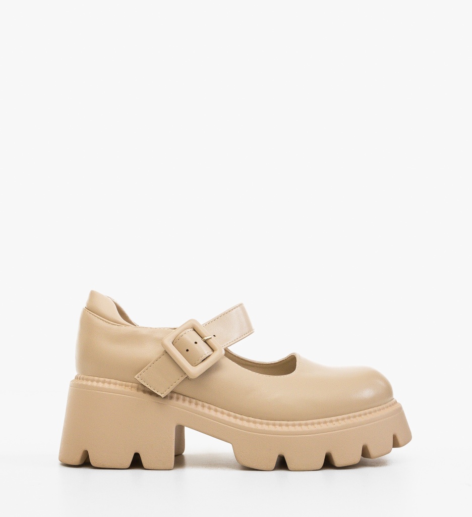 Pantofi Casual Dama Bokfa Bej 2 - Confort - imagine 7