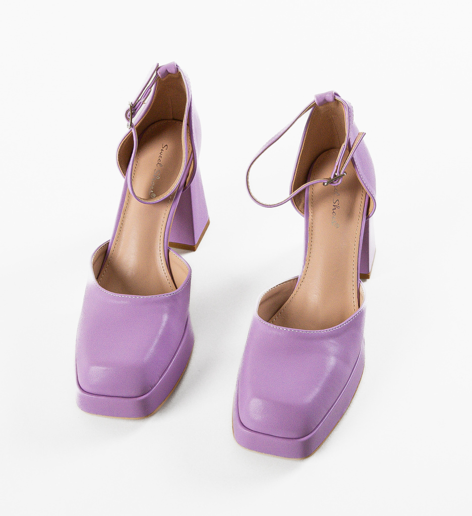 Pantofi Kausar Mov | Eleganță și Stil Refined - imagine 6