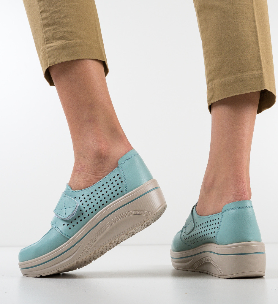 Pantofi Casual Rezolito Turcoaz | Confort & Stil - imagine 4