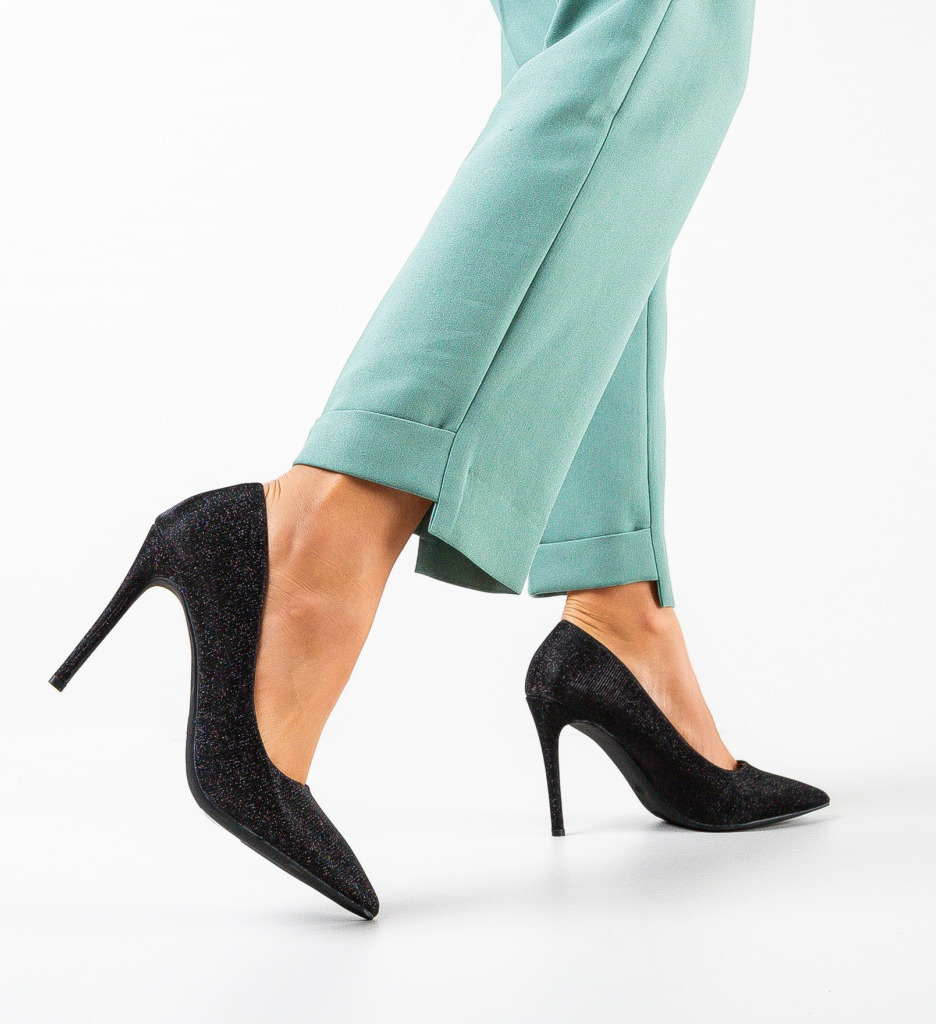 Pantofi cu toc Sharp Negri - Eleganță Asigurată - imagine 2