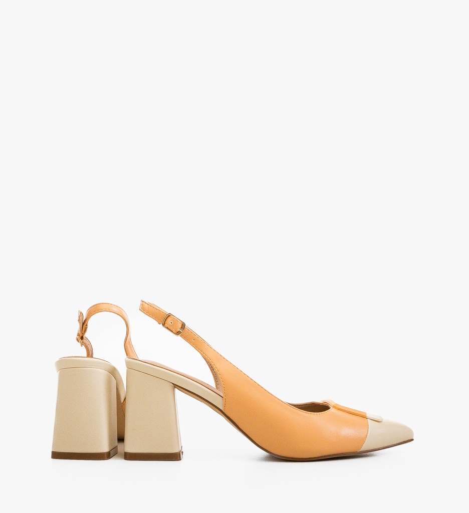 Pantofi dama Sandy Portocalii - Eleganță Vibrantă - imagine 5
