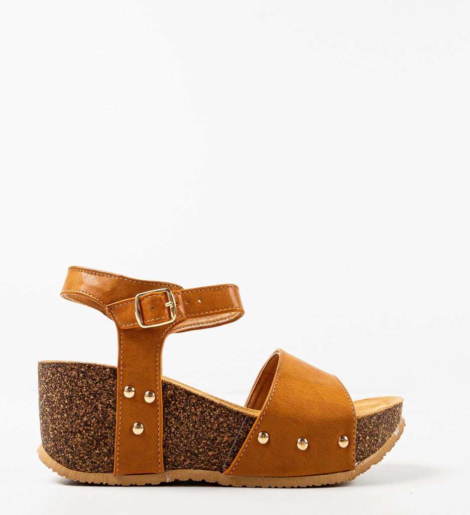Platforme Dama Macie Camel | Eleganță și Confort - imagine 6