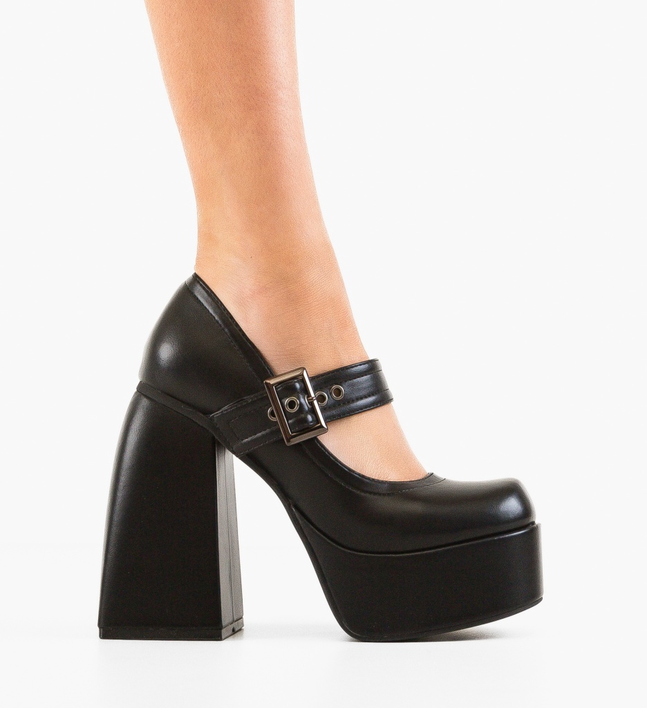 Pantofi Luban Negri - Eleganță și Confort - imagine 5