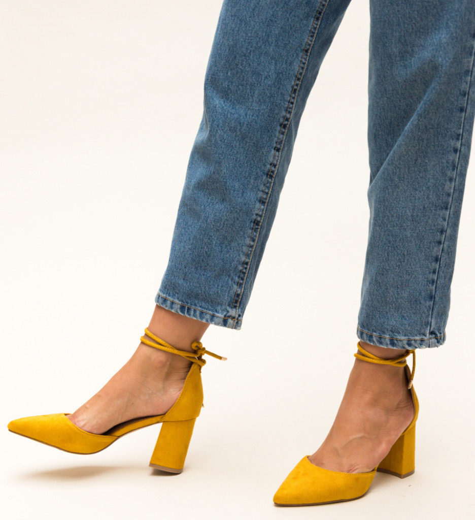 Pantofi Fitonic Galbeni | Eleganță și Confort - imagine 3